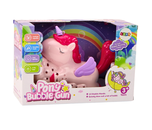 Bubble Machine Unicorn Lights Sounds Pink