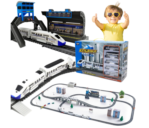 Electric Train Set Train Tracks Drawbridge 366cm