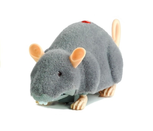 Big RC Mouse Toy on Wheels Grey- Make a Prank