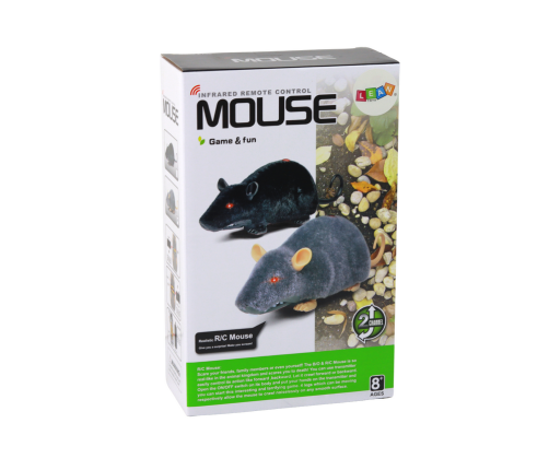 Big RC Mouse Toy on Wheels Grey- Make a Prank