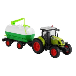 Tractor with a Trailer Tanker Sound Friction Motor 37,5 cm