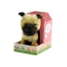 Interactive Dog On a Leash with Dog House Beige