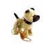 Interactive Dog On a Leash with Dog House Beige