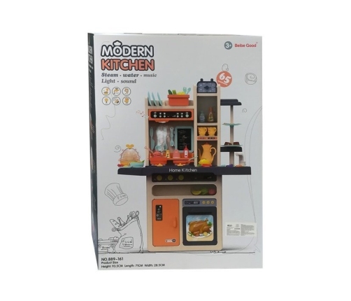 Orange kitchen for children 93.5 cm