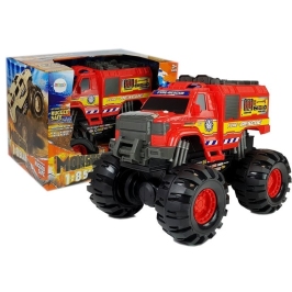 Monster Auto Firetruck Guard Big Wheels 1: 8 40cm x 30cm x 35cm