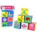 Set of 6 Educational Foam Cubes Coloured Cubes for Baby Large size