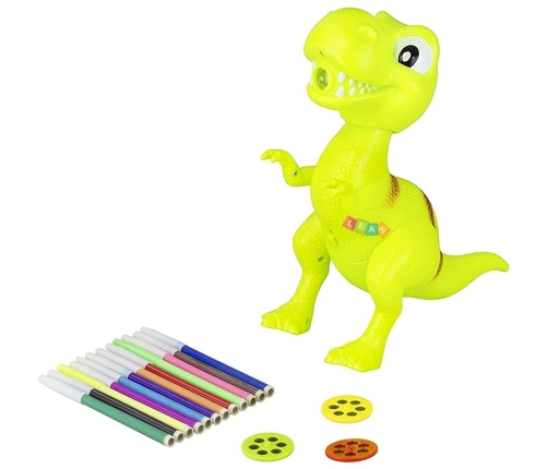 Kids Childrens Toy Overhead Projector Dinosaur 18P