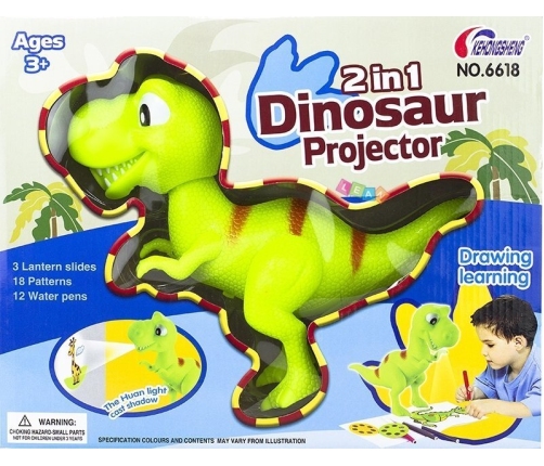 Kids Childrens Toy Overhead Projector Dinosaur 18P