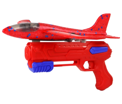 Airplane Soap Bubbles Launcher Gun Red