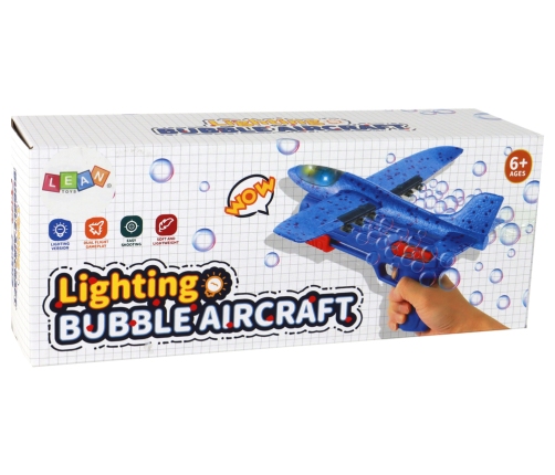 Airplane Soap Bubbles Launcher Gun Red