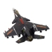 Airplane Model With Friction Drive, Gray, Black or Yellow