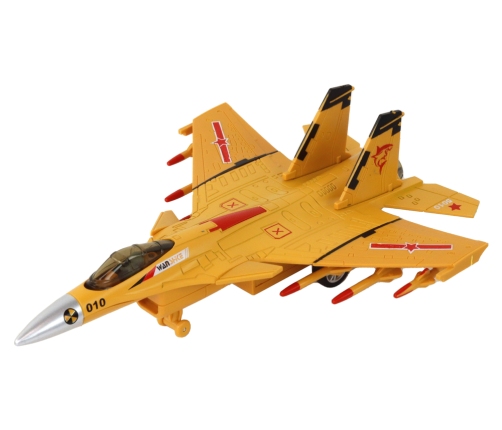 Airplane Model With Friction Drive, Gray, Black or Yellow