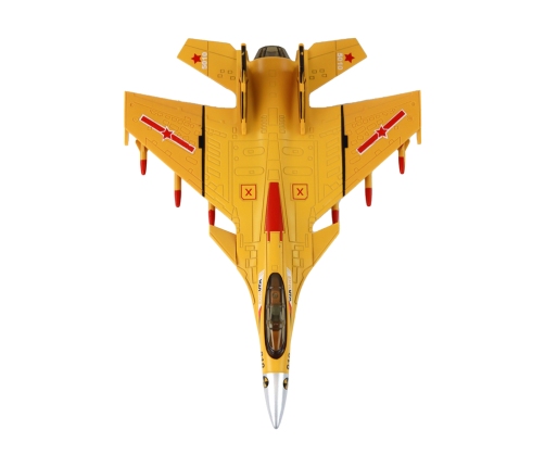 Airplane Model With Friction Drive, Gray, Black or Yellow