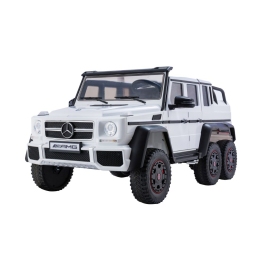 Mercedes G63 Battery Car 6x6x White