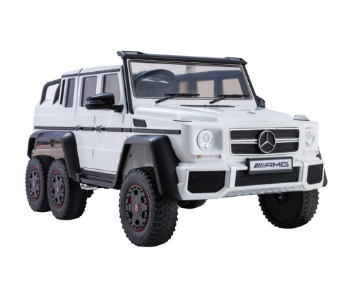 Mercedes G63 Battery Car 6x6x White