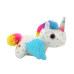 Unicorn Plush Pull-On Jumping Horse, White