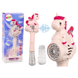 Soap Bubble Machine Pink Unicorn Wand