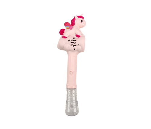 Soap Bubble Machine Pink Unicorn Wand