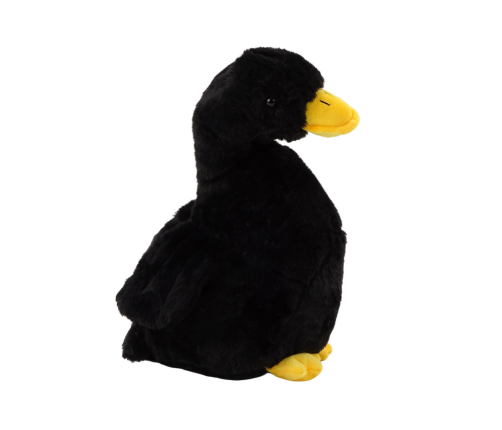 Black Plush Goose Mascot Cuddly Plush Duck 30cm