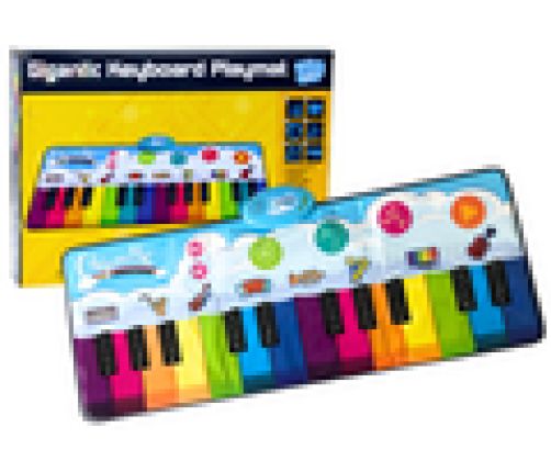 Educational Dance Mat Rainbow Piano Instruments 10 Melodies