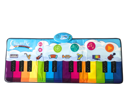 Educational Dance Mat Rainbow Piano Instruments 10 Melodies