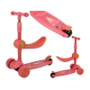 Three-wheeled balance scooter Saddle Pink Music Diodes Rabbit