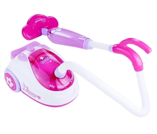 Pink Realistic Vacuum Cleaner 2 Nozzles