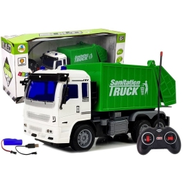 Rubbish Truck Remote Controlled 1:30 27 Mhz Lights