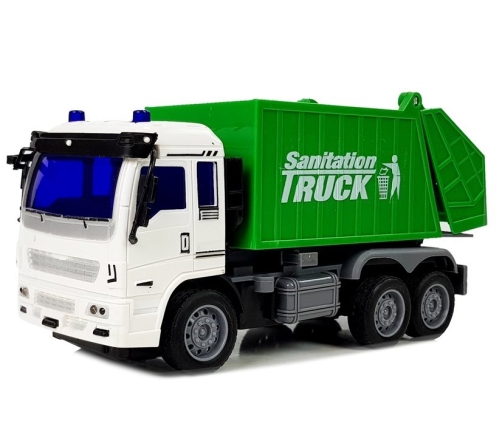 Rubbish Truck Remote Controlled 1:30 27 Mhz Lights