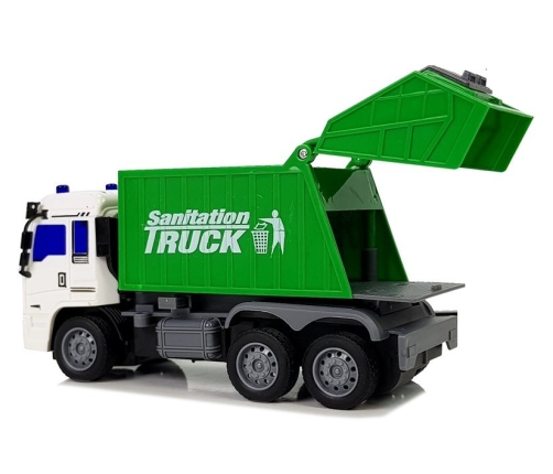 Rubbish Truck Remote Controlled 1:30 27 Mhz Lights