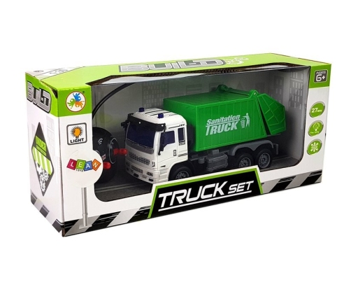 Rubbish Truck Remote Controlled 1:30 27 Mhz Lights