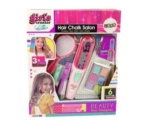 Hair Dyeing Set Hair Straightener Strands 6 Colours