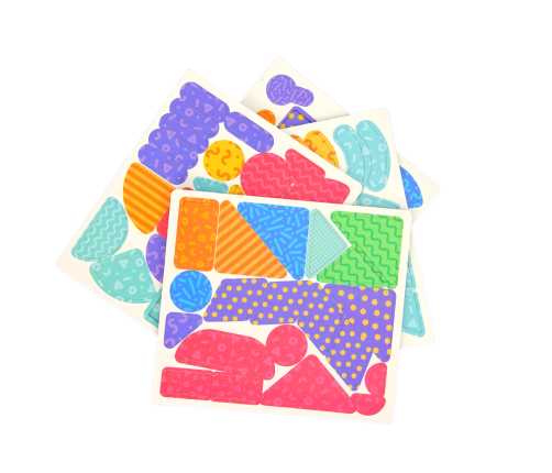 Magnetic Puzzle Book Shapes Cards