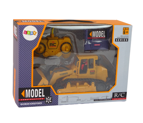 Remote Controlled Crawler Bulldozer  Orange in 1:22 scale