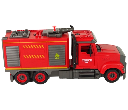 Firetruck for unscrewing and screwing Red