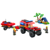 LEGO CITY Off-Road Fire Truck With Boat 301 Pieces 60412