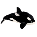 Plush Orca Mascot Cuddly 50cm Black