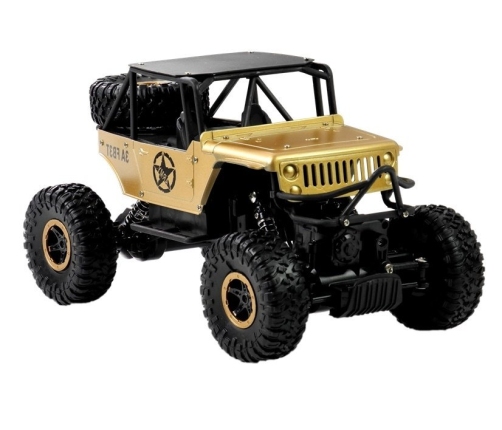 Radiovadāmā mašīna Monster Car Jeep Gold