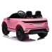 Divvietīgs bērnu elektromobilis Range Rover Evoque Pink