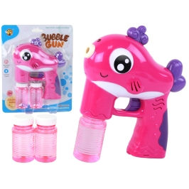 Soap Bubble Gun Battery Operated Pink