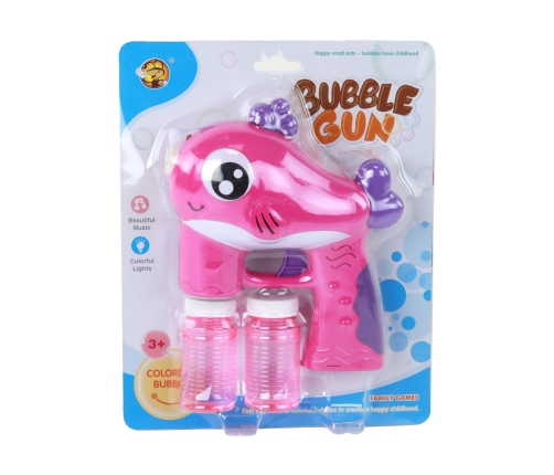 Soap Bubble Gun Battery Operated Pink