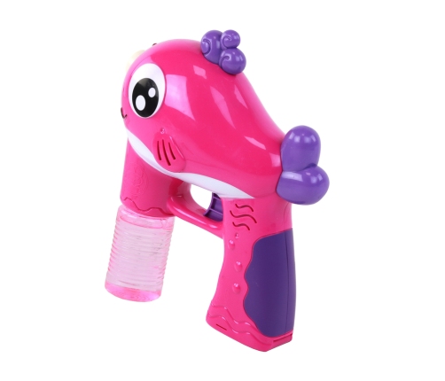 Soap Bubble Gun Battery Operated Pink