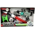 Space Warrior Set Laser Gun Lightsaber Handcuffs Disc Thrower