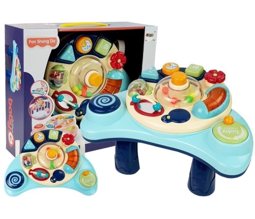 Interactive Baby Table Music Animal Sounds Blue