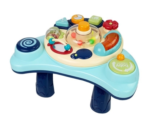 Interactive Baby Table Music Animal Sounds Blue