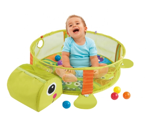 Educational Mat with Turtle Playpen Balls for Baby