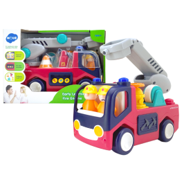 Educational Interactive Fire Station for Toddlers Sound Lights