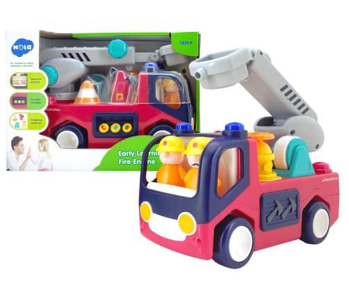 Educational Interactive Fire Station for Toddlers Sound Lights