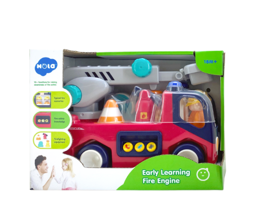 Educational Interactive Fire Station for Toddlers Sound Lights