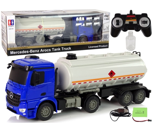 R/C Mercedes Arocs Blue tanker truck 1:26 Water